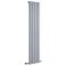 Milano Capri - Silver Flat Panel Vertical Designer Radiator - 1600mm x 354mm (Single Panel)