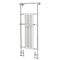 Milano Elizabeth - Chrome and White Traditional Heated Towel Rail - 1500mm x 575mm