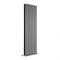 Milano Alpha - Anthracite Flat Panel Vertical Designer Radiator - 1600mm x 560mm (Double Panel)