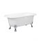 Milano Richmond - White Traditional Freestanding Bath with Choice of Feet - 1730mm x 780mm (No Tap-Holes)