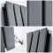 Milano Alpha - Anthracite Flat Panel Vertical Designer Radiator - 1780mm x 280mm (Double Panel)