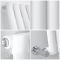Milano Aruba - White Vertical Designer Radiator - 1400mm x 236mm (Single Panel)