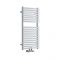 Milano Via - White Central Connection Bar on Bar Heated Towel Rail - 835mm x 400mm
