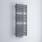 Milano Via - Anthracite Central Connection Bar on Bar Heated Towel Rail - 1215mm x 500mm
