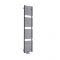 Milano Via - Anthracite Central Connection Bar on Bar Heated Towel Rail - 1823mm x 400mm