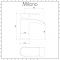 Milano Irwell - White Modern Round Wall Hung Corner Basin with Mono Mixer Tap - 430mm x 280mm