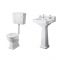 Milano Carlton - Freestanding Slipper Bath Suite, Low Level WC inc Brassware