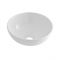 Milano Irwell - White Modern Round Countertop Basin with High Rise Mixer Tap - 280mm x 280mm