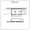 Milano Dalton - White Modern Rectangular Countertop Basin - 400mm x 220mm (1 Tap-Hole)