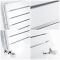 Milano Capri - White Flat Panel Horizontal Designer Radiator - 472mm x 1600mm (Double Panel)