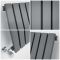 Milano Capri - Anthracite Flat Panel Horizontal Designer Radiator - 635mm x 1000mm (Single Panel)