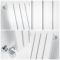 Milano Capri - White Flat Panel Horizontal Designer Radiator - 635mm x 826mm (Single Panel)