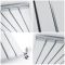 Milano Capri - Silver Flat Panel Vertical Designer Radiator - 1600mm x 354mm (Single Panel)