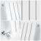 Milano Capri - White Flat Panel Vertical Designer Radiator - 1600mm x 472mm (Single Panel)