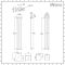 Milano Aruba Slim - Anthracite Space-Saving Vertical Designer Radiator - 1600mm x 236mm (Single Panel)