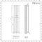 Milano Alpha - Chrome Flat Panel Vertical Designer Radiator - 1600mm x 300mm (Single Panel)