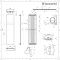 Lazzarini Way Ischia - Anthracite Vertical Designer Radiator - 1800mm x 450mm