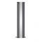 Milano Icon - Anthracite Vertical Designer Radiator With Mirror - 1800mm x 385mm (Double Panel)