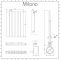 Milano Alpha Electric - White Horizontal Designer Radiator - 635mm x 420mm (Single Panel)