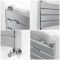 Milano Lustro - Chrome Flat Panel Designer Heated Towel Rail - 1213mm x 600mm