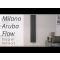 Milano Aruba Flow - Anthracite Horizontal Side Connection Designer Radiator - 635mm x 590mm (Double Panel)
