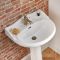 Milano Towneley - Traditional 1 Tap-Hole Basin with Full Pedestal - 600mm
