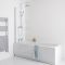 Milano - 700mm Modern Bath End Panel - White