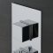 Milano Arvo - Modern 2 Outlet Square Twin Diverter Thermostatic Shower Valve - Chrome