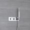 Milano Arvo - Modern Square Twin Diverter Thermostatic Shower Valve with Hand Shower - Chrome