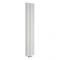 Milano Aruba Flow - White Vertical Middle Connection Designer Radiator - 1780mm x 354mm (Double Panel)
