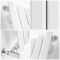 Milano Viti - White Diamond Panel Vertical Designer Radiator - 1780mm x 420mm (Single Panel)