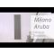 Milano Aruba - White Horizontal Designer Radiator - 635mm x 590mm (Double Panel)