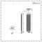 Terma Ribbon - Silver Vertical Designer Radiator - 1720mm x 390mm