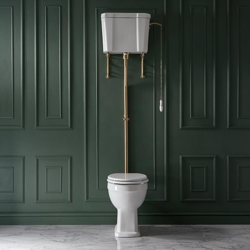 Milano Richmond - Traditional High Level Toilet with Cistern - Choice of Flush Kit Finish and Seat