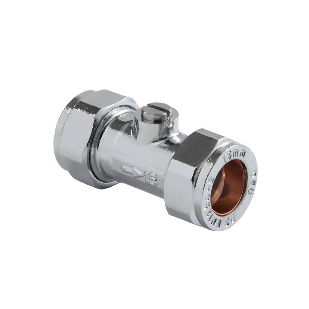 Milano - 15mm Isolating Valve - Chrome