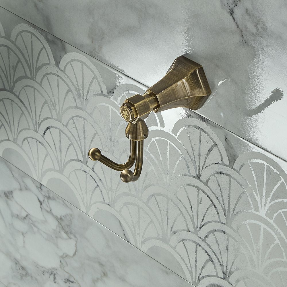 Milano Earlham - Art Deco Robe Hook - Choice of finish