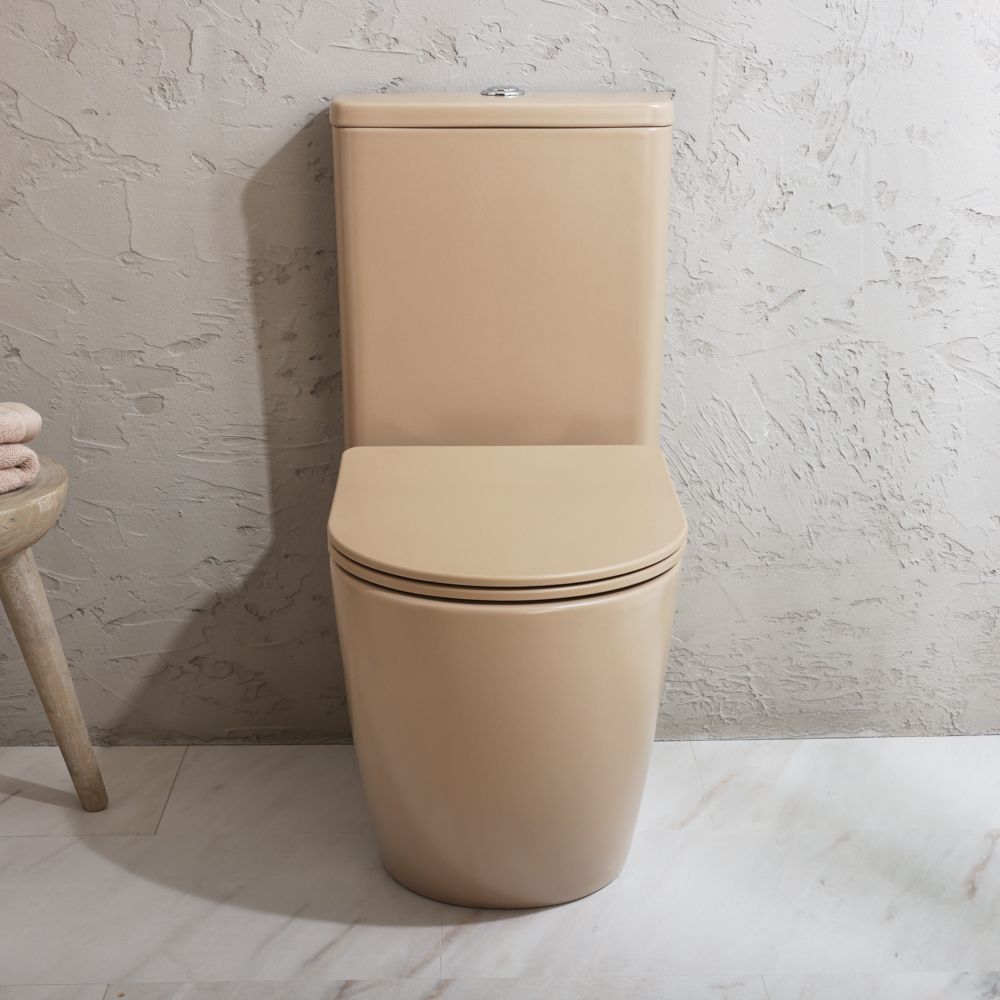 Milano Elements - Modern Close Coupled Toilet with Soft Close Seat - Choice of Finish
