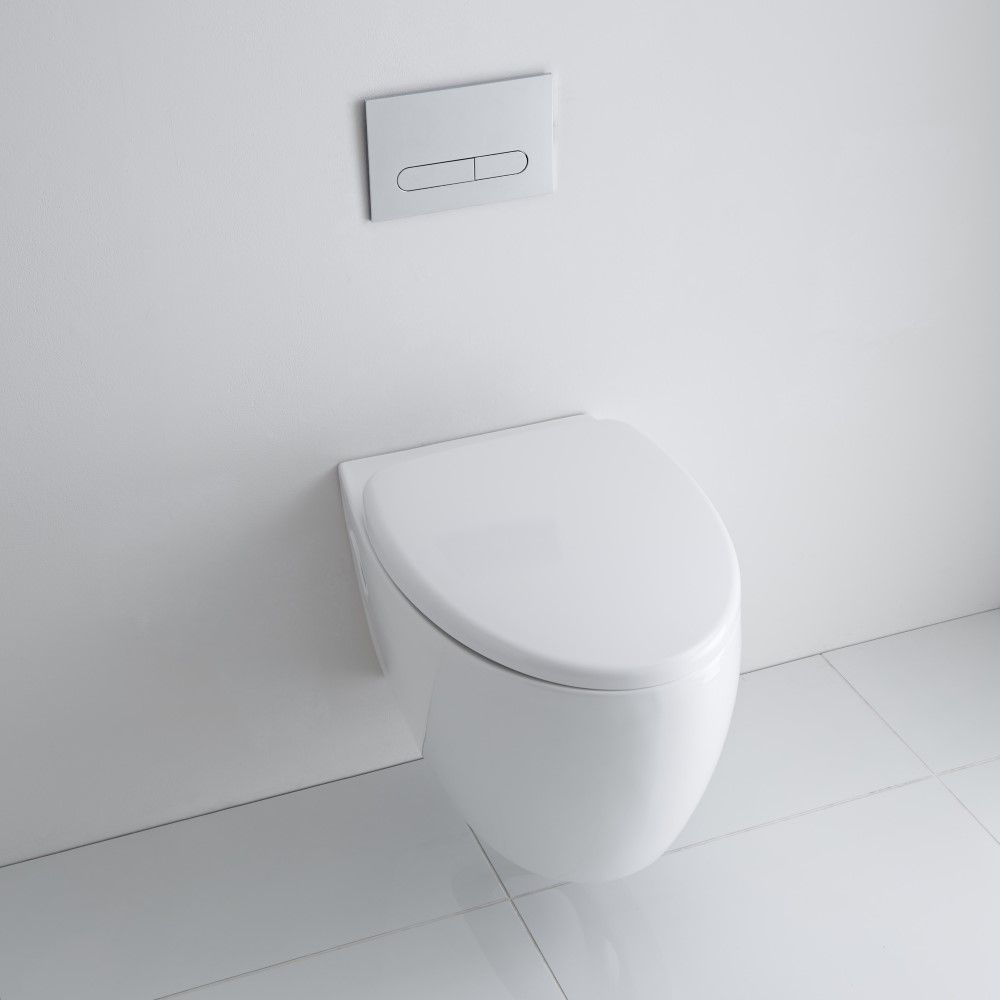 Milano Altham - White Soft Close Quick Release Top Fix Toilet Seat