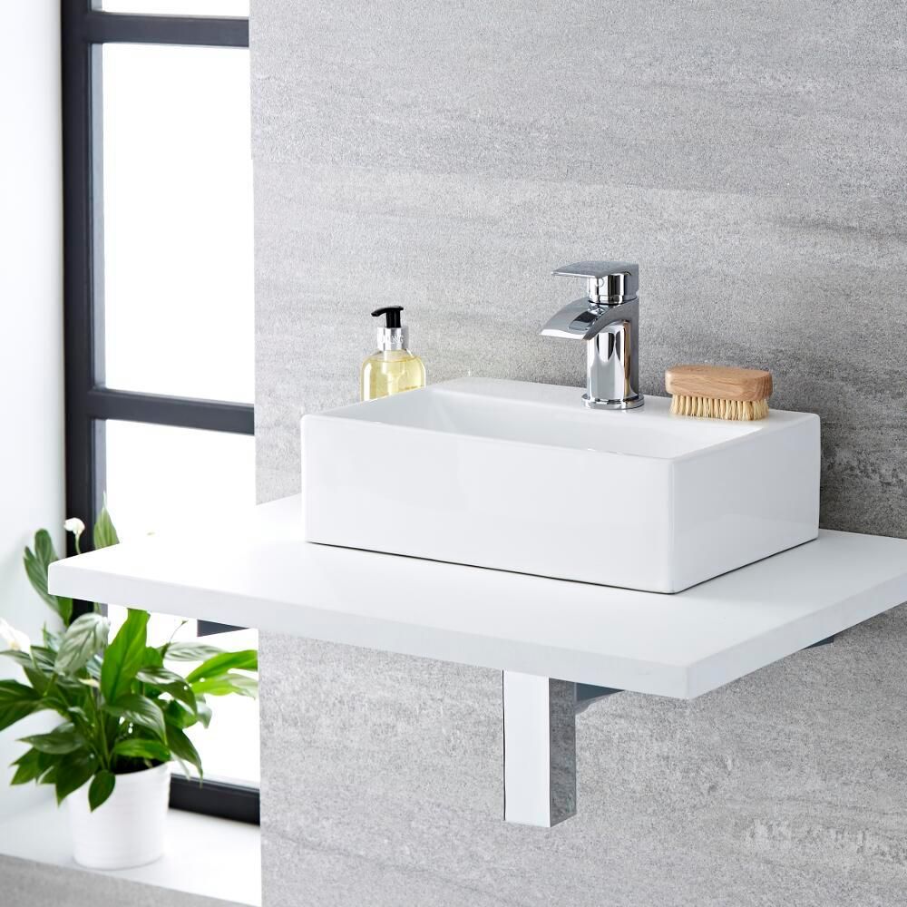 360x250mm Ceramic Wall Hung Counter Top Basin