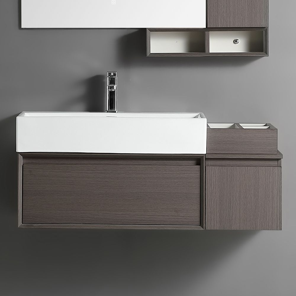 Milano Liana - Waterproof Wall Hung Modern Vanity Unit with Basin - Choice of Size and Finish
