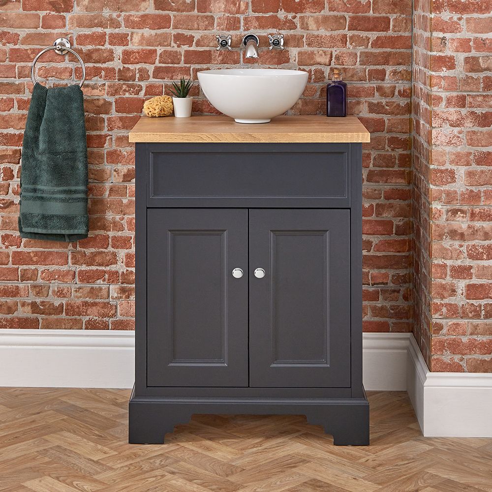 Milano Thornton - 645mm Traditional Vanity Unit - Choice of Finish, Basin and Handles