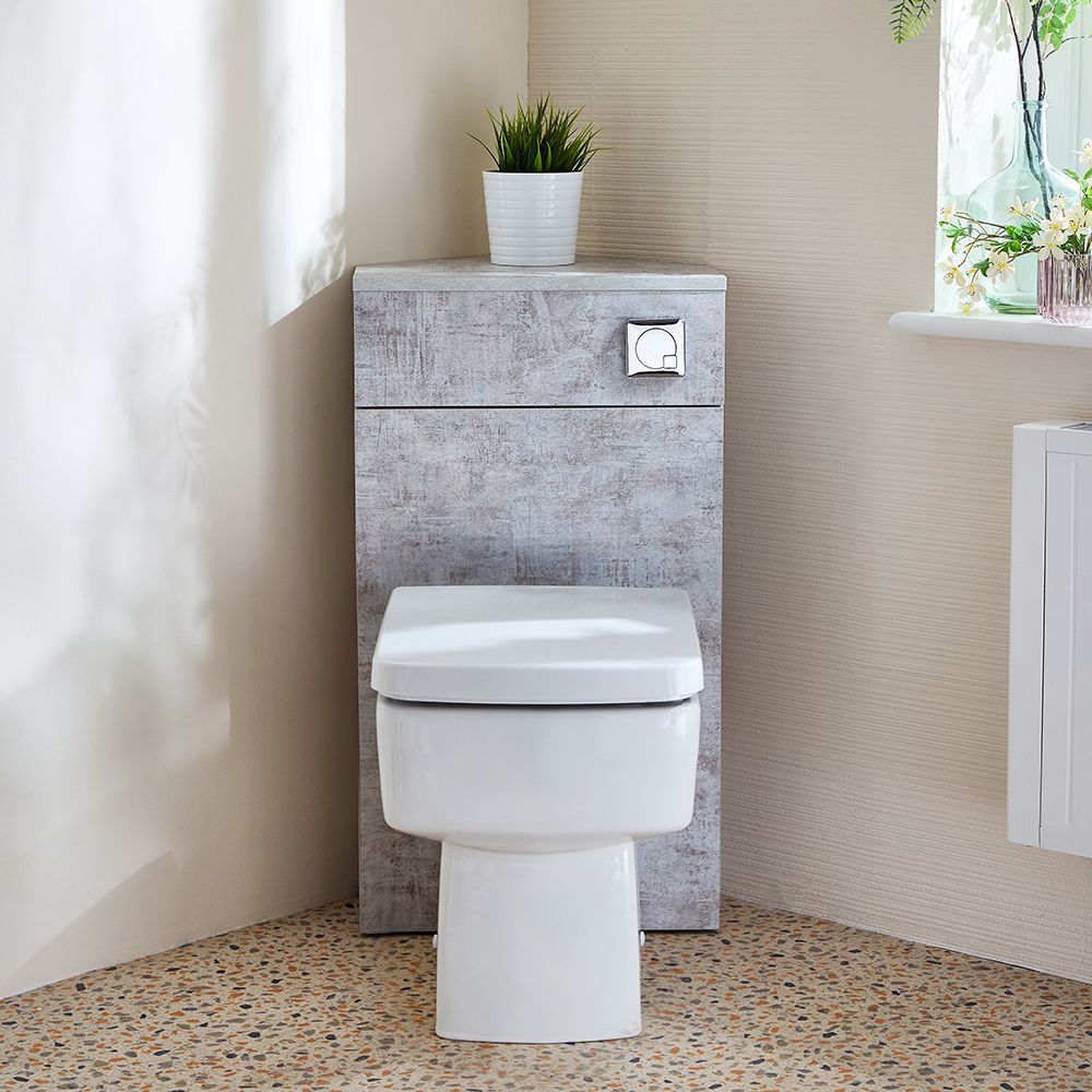 Milano Lurus - Modern Corner WC Unit - Choice of finish and Toilet Pan