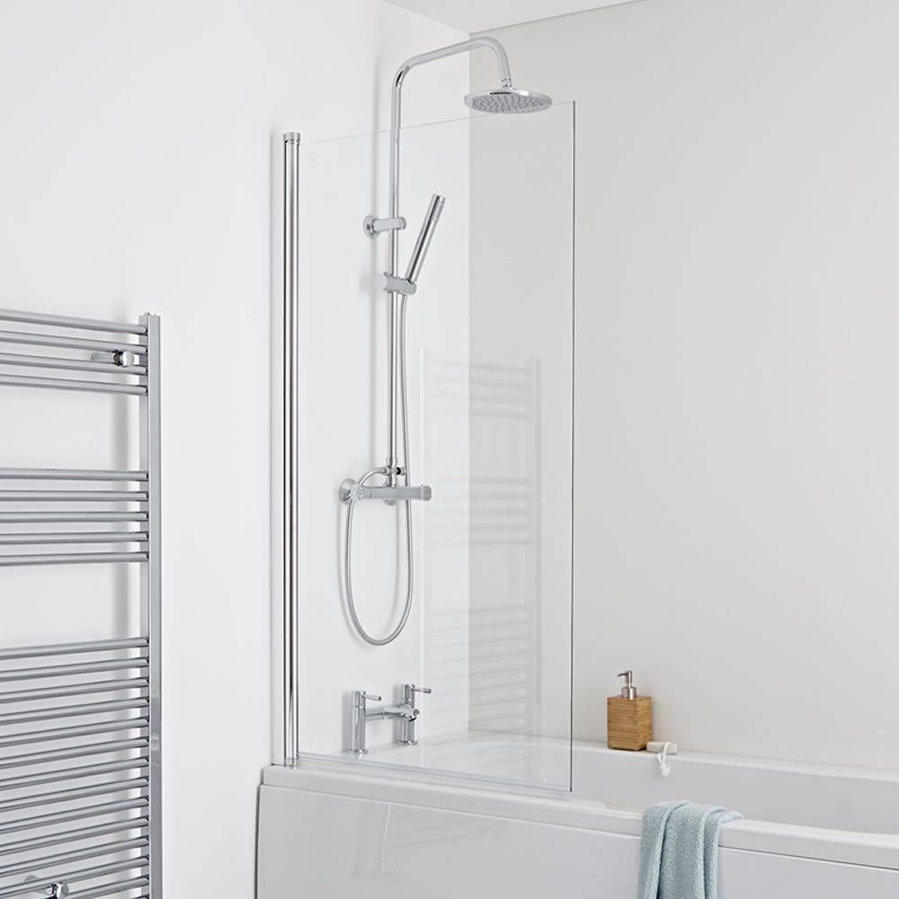 Milano - Square Bath Shower Screen - Choice of Finish