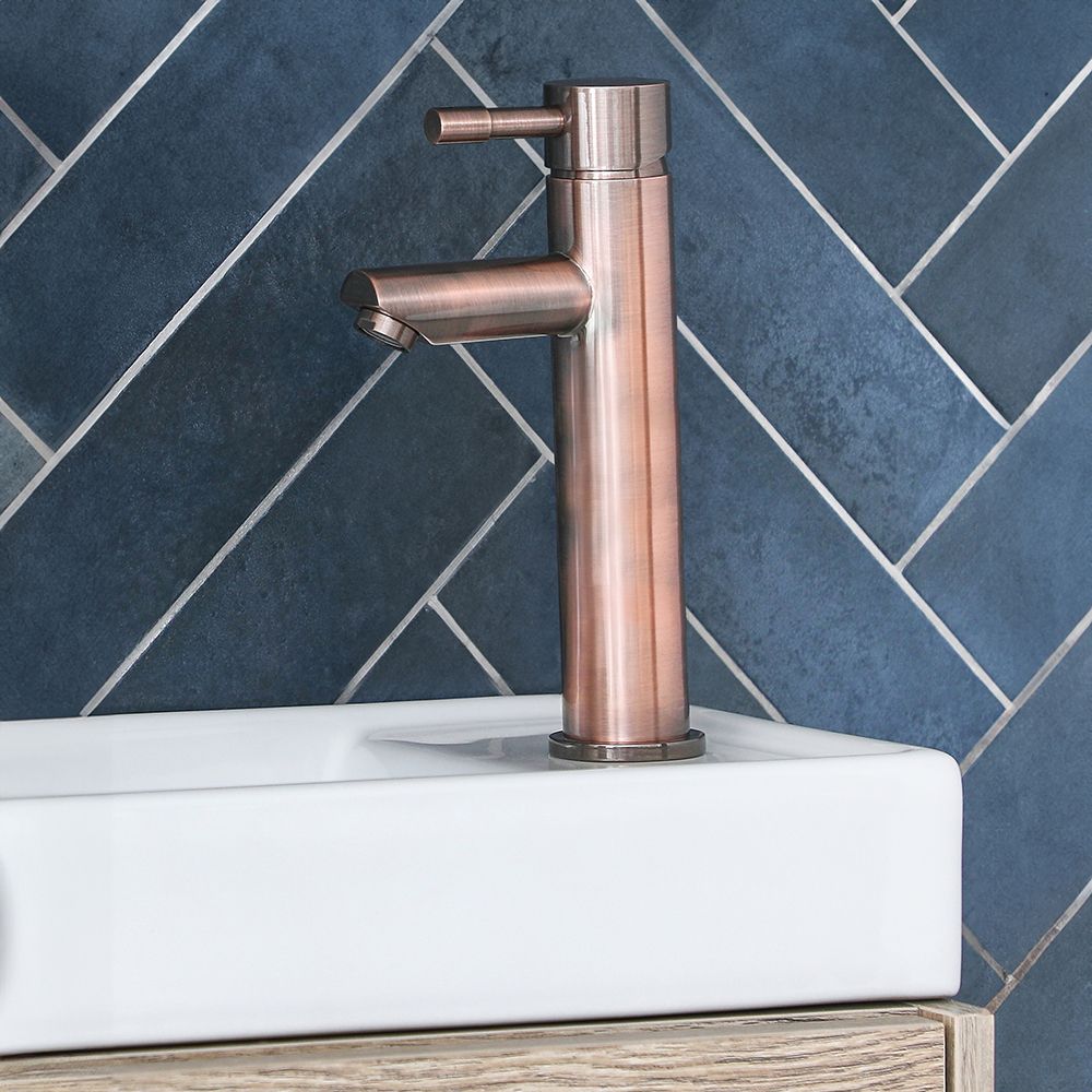 Milano Amara - Modern Midi Mono Basin Mixer Tap - Aged Bronze
