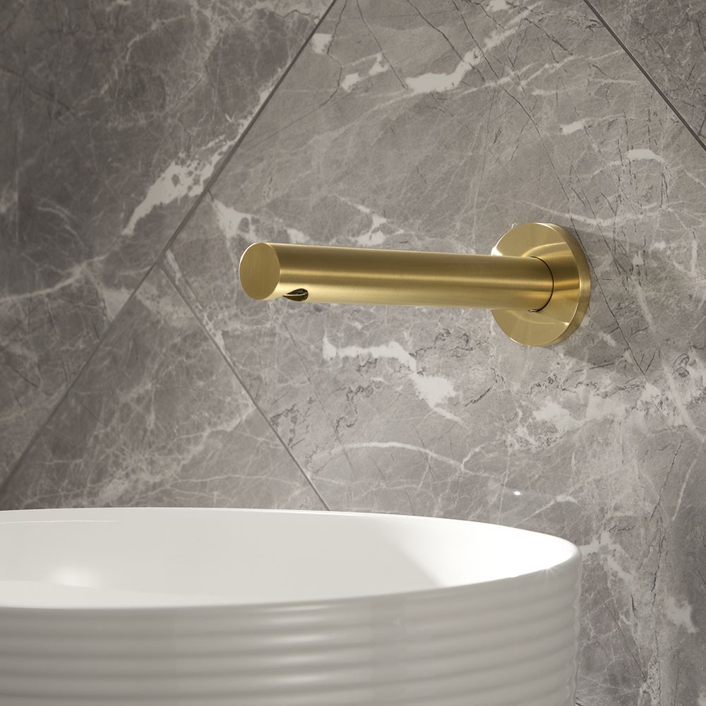 Milano Otto - Modern Wall Mounted Basin or Bath Spout - Choice of Finish