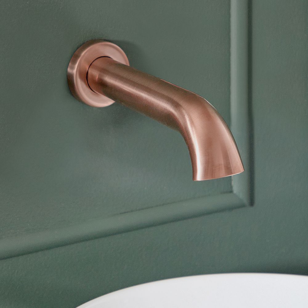 Milano Elizabeth - Traditional Wall Mounted Basin Spout - Brushed Copper