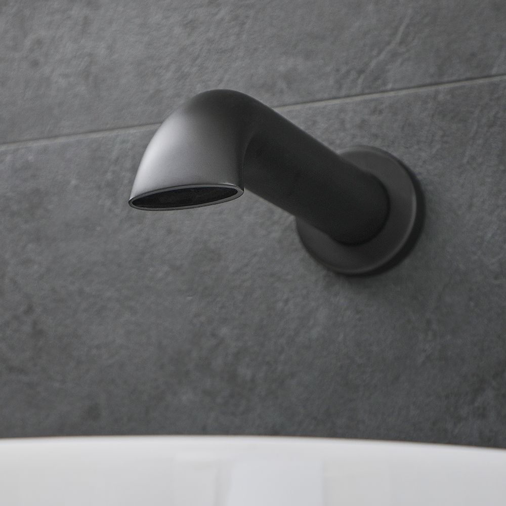 Milano Elizabeth - Traditional Wall Mounted Bath Spout - Black