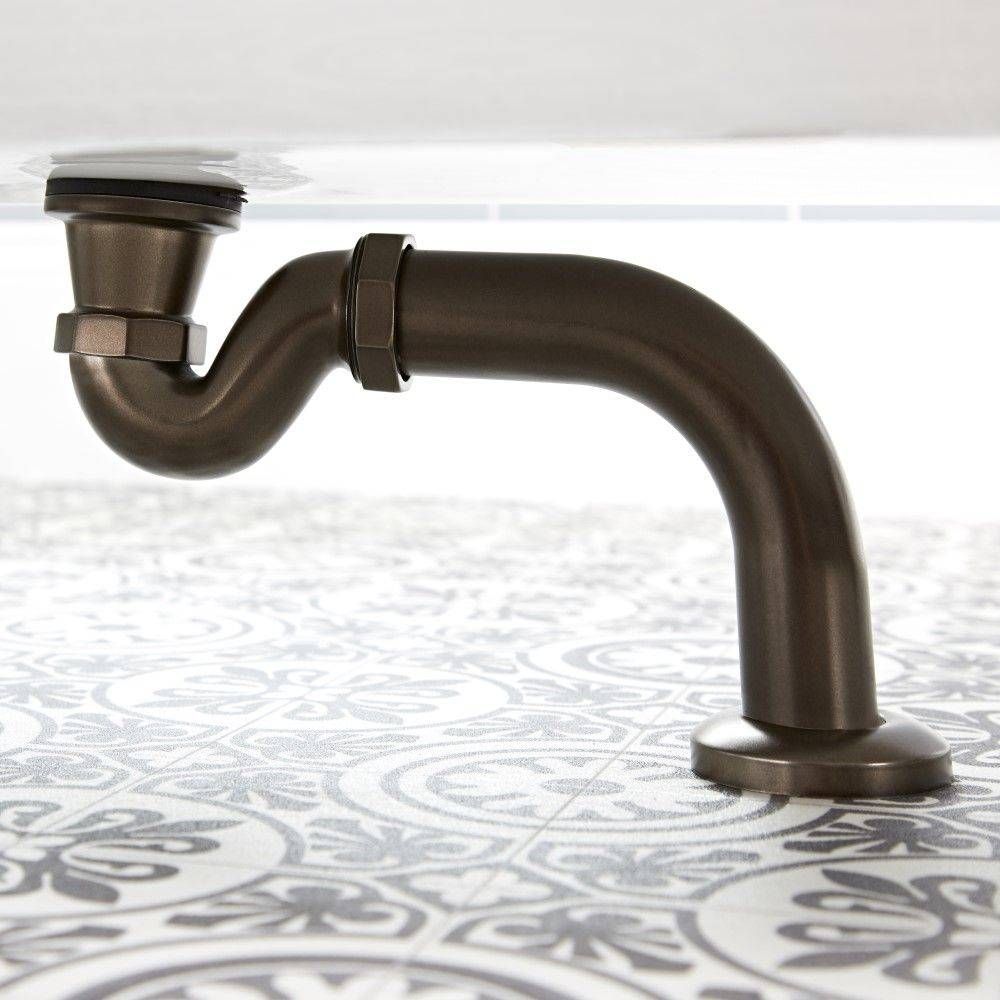 Milano Elizabeth - Traditional Shallow Seal Bath Trap and Outlet Pipe - Choice of Finish