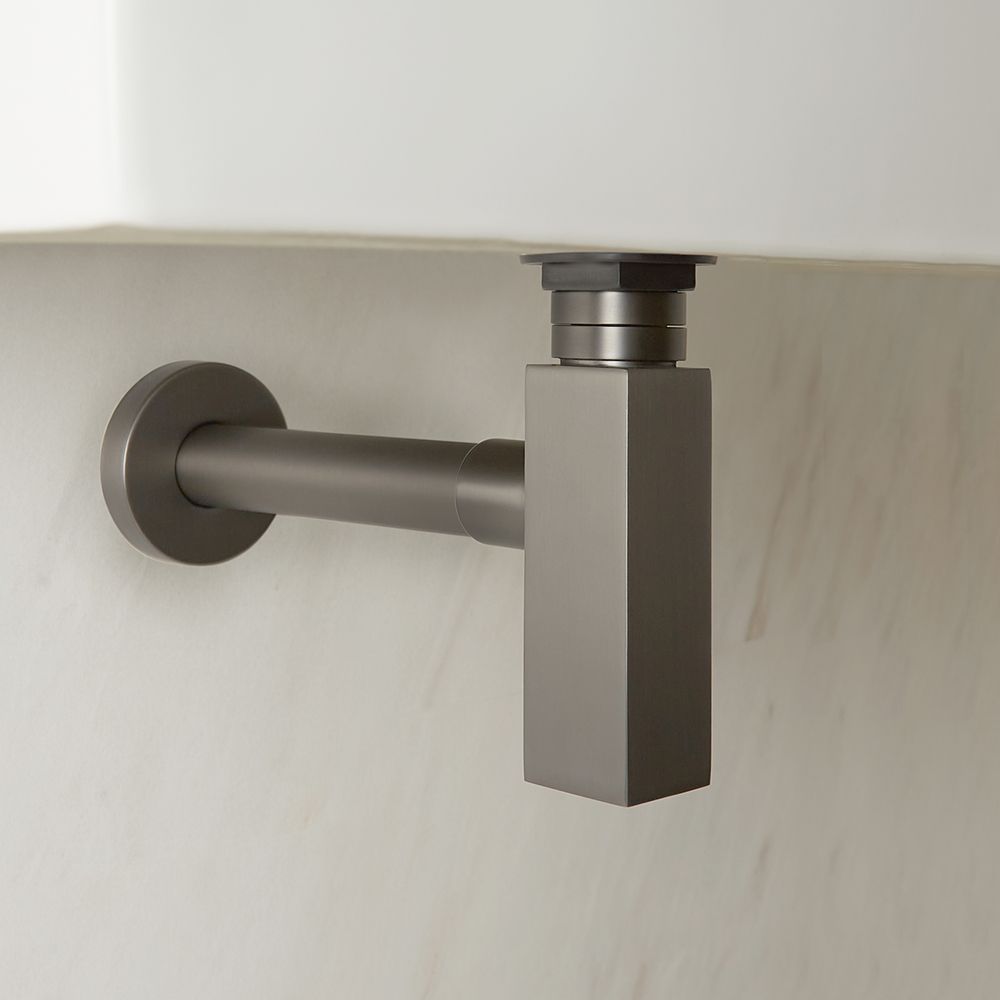Milano Orno - Basin Bottle Trap - Gun Metal Grey