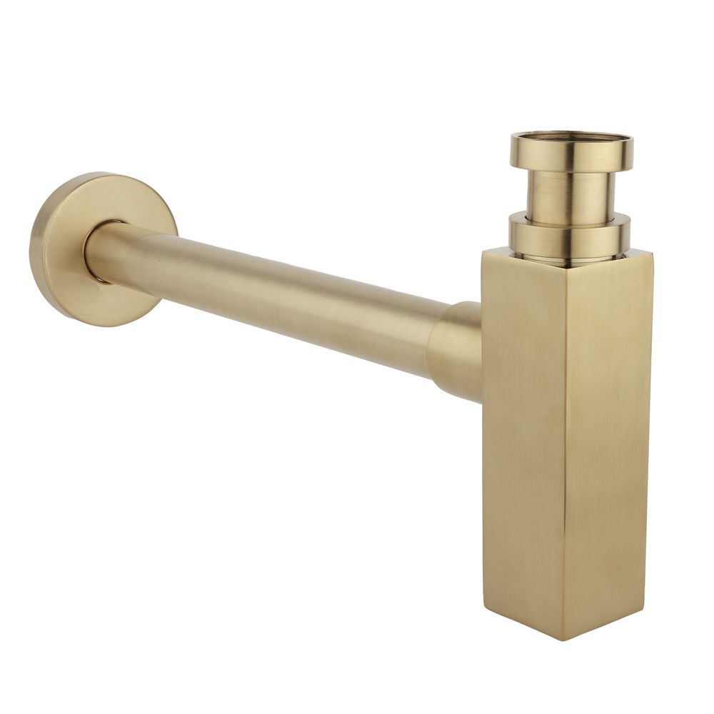 Milano Lyra - Basin Bottle Trap - Brushed Brass